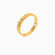 Anillo Glass Mirage en oro amarillo de 18K con textura cuadrado Online Hot Sale