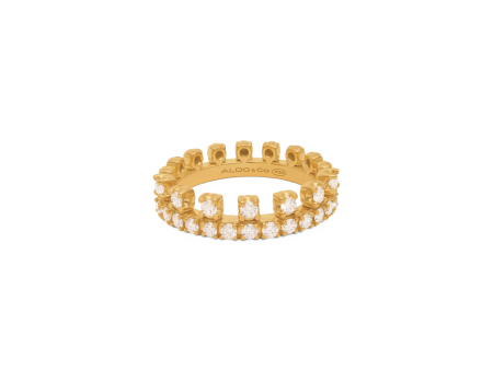 Anillos en oro amarillo de 18k medio riviere con brillantes Online now