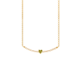 Collar corazón en oro amarillo de 18K con peridoto Online