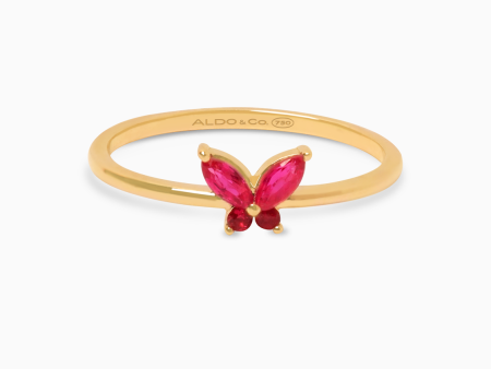 Anillo mariposa de Rubí For Discount