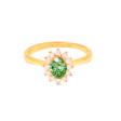 Anillo oro amarillo 18K Lady Di con peridot Discount