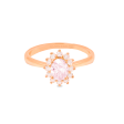 Anillo oro rosa 18K Lady Di con morganita Online Sale