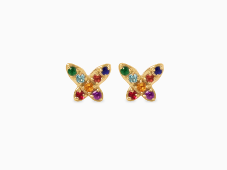 Aretes mariposa tecnicolor Online Sale