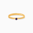 Anillo Downtown Glow en oro amarillo de 18K con zafiro Online now