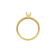 Anillo en oro amarillo de 18K solitario con brillante oval Online Hot Sale