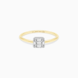 Anillo en 2 oros de 18K con brillantes Supply