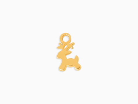 Charm en oro amarillo de 18K venado Cheap