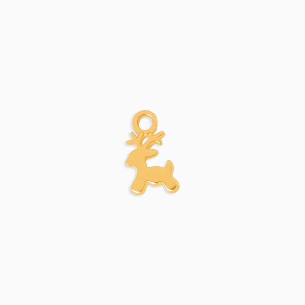 Charm en oro amarillo de 18K venado Cheap