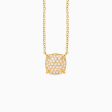 Collar en oro amarillo de 18K con full brillantes pave Sale