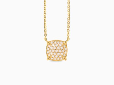 Collar en oro amarillo de 18K con full brillantes pave Sale