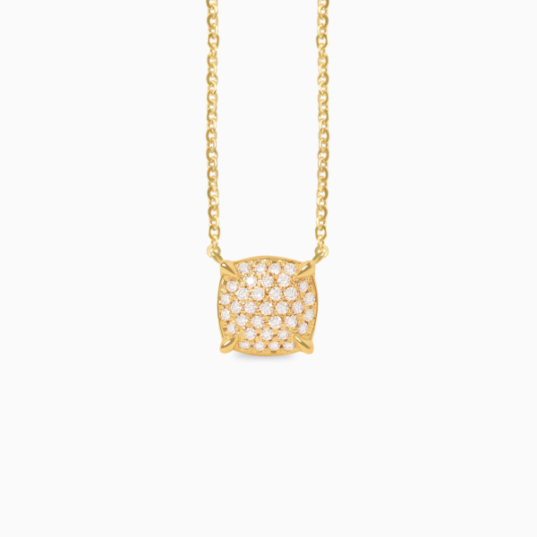 Collar en oro amarillo de 18K con full brillantes pave Sale