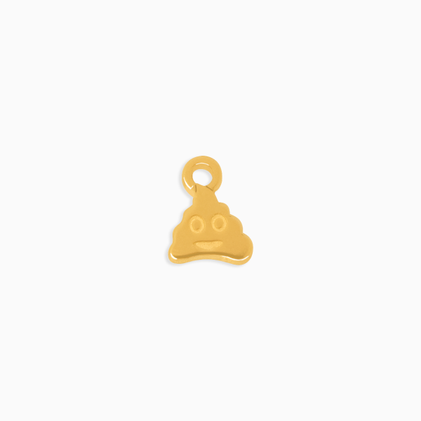 Charm en oro amarillo de 18K caquita Fashion