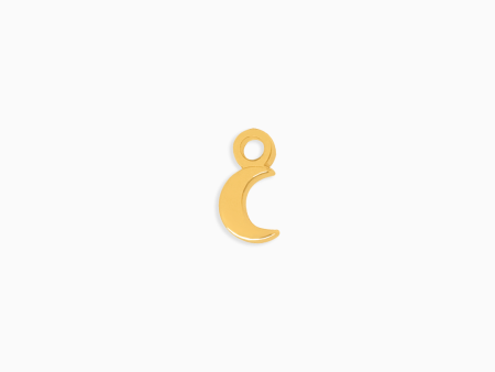 Charm en oro amarillo de 18K luna Online now