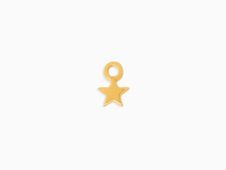 Charm en oro amarillo de 18K estrella For Cheap