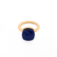 Anillos en oro amarillo de 18k con topacio Azul London Blue For Discount