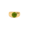 Anillo oro amarillo de 18k con turmalina verde Supply