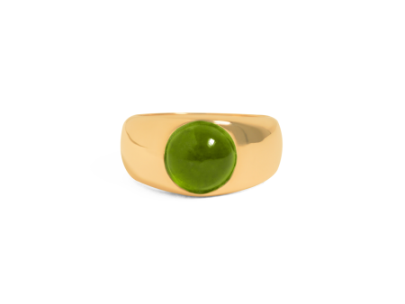 Anillo oro amarillo de 18k con turmalina verde Supply