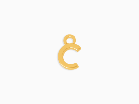 Charm en oro amarillo de 18K letra C Supply