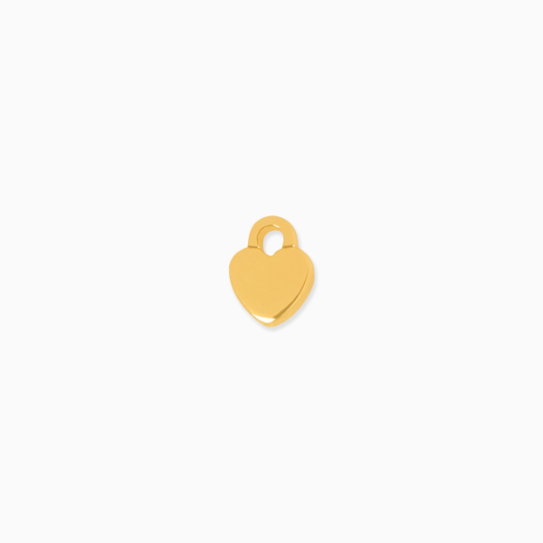 Charm en oro amarillo de 18K corazón Online