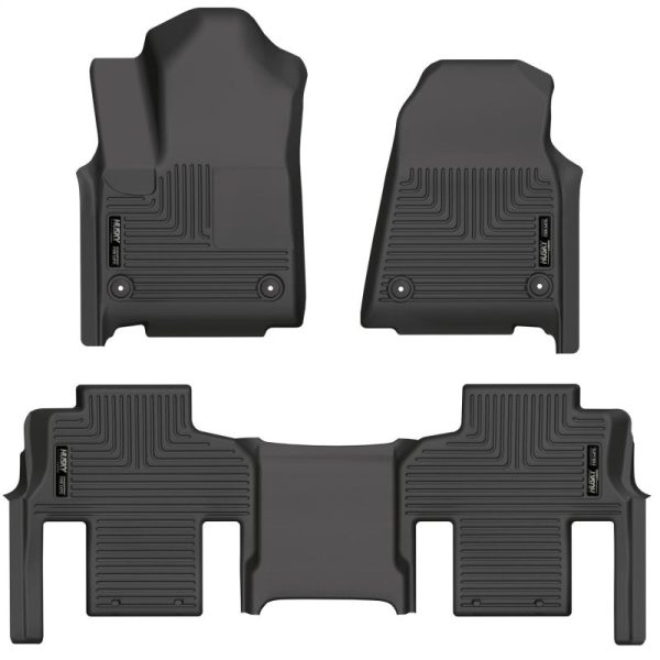 Husky Liners 2022 Jeep Grand Wagoneer Weatherbeater Black Front & 2nd Seat Floor Liners on Sale