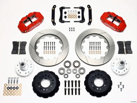 Wilwood Narrow Superlite 6R Front Hub Kit 14.00in Red 79-81 Camaro For Sale