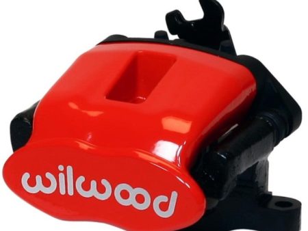 Wilwood Caliper-Combination Parking Brake-Pos 6-L H-Red 41mm piston .81in Disc Online Sale