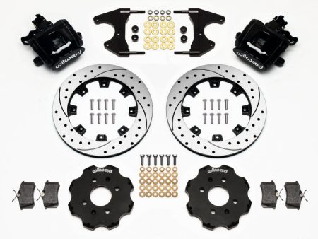 Wilwood Combination Parking Brake Rear Kit 12.19in Drilled Civic   Integra Drum 2.46 Hub Offset Fashion