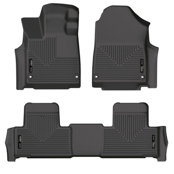 Husky Liners 2022 Acura MDX Weatherbeater Black Front & 2nd Seat Floor Liners Fashion