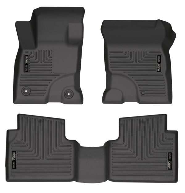 Husky Liners 2022 Ford Escape Hybrid Black Front & 2nd Seat Floor Liners Fashion