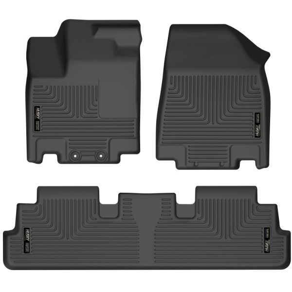 Husky Liners 2022 Nissan Pathfinder Infiniti QX60 Weatherbeater Black Front & 2nd Seat Floor Liners Online