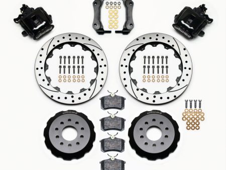 Wilwood Combination Parking Brake Rear Kit 12.88in Drilled Mustang 94-04 Online Hot Sale