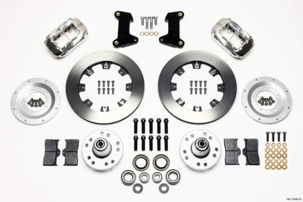 Wilwood Forged Dynalite Front Kit 12.19in Polished 74-80 Pinto Mustang II Disc Spindle only on Sale