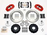 Wilwood Narrow Superlite 6R Front Hub Kit 14.00in Red 70-78 Camaro on Sale