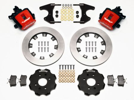 Wilwood Combination Parking Brake Rear Kit 12.19in Red Civic   Integra Drum 2.46 Hub Offset Fashion