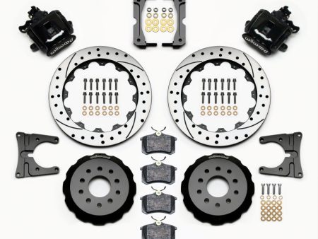 Wilwood Combination Parking Brake Rear Kit 12.88in Drilled 2005-2014 Mustang Online Hot Sale