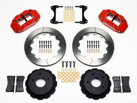 Wilwood Narrow Superlite 4R Rear Kit 12.88in Red 65-82 Corvette C2 C3 Online Sale