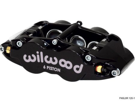 Wilwood Caliper-Narrow Superlite 6R-LH - Black 1.62 1.12 1.12in Pistons 1.25in Disc Online Hot Sale