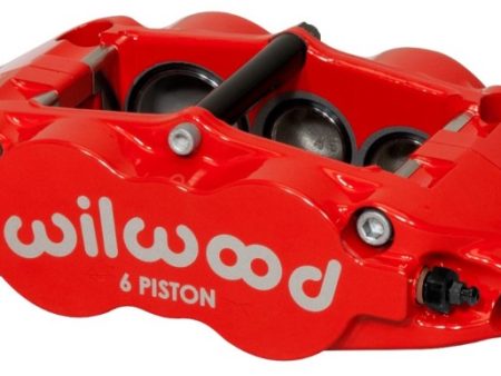 Wilwood Caliper-Narrow Superlite 6R-RH - Red 1.62 1.12 1.12in Pistons 1.10in Disc Fashion