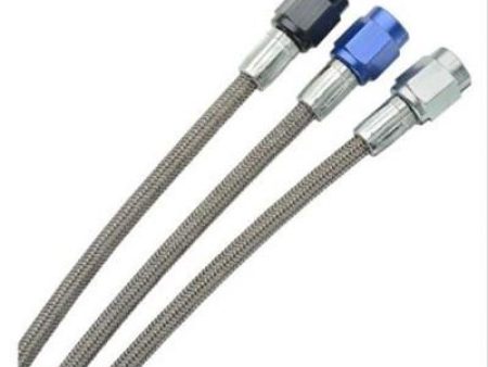 Fragola -2AN Brake Line w  -3AN Blue Alum. Nuts 26in Online now