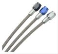 Fragola -2AN Brake Line w  -3AN Blue Alum. Nuts 22in Hot on Sale