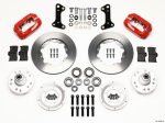 Wilwood Forged Dynalite Front Kit 11.00in Red 67-69 Camaro 64-72 Nova Chevelle Hot on Sale