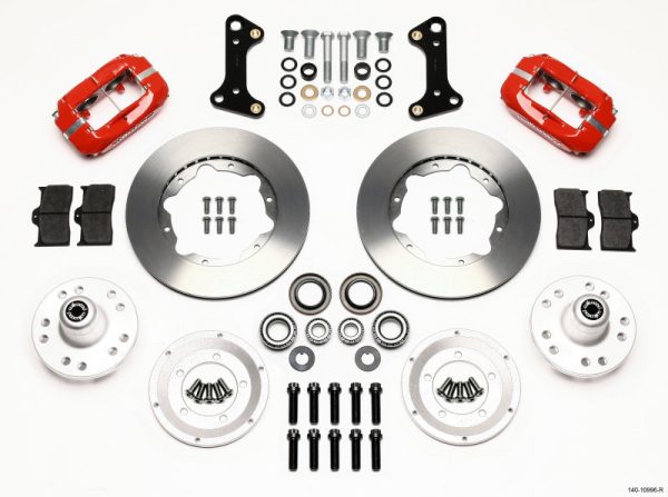 Wilwood Forged Dynalite Front Kit 11.00in Red 67-69 Camaro 64-72 Nova Chevelle Hot on Sale