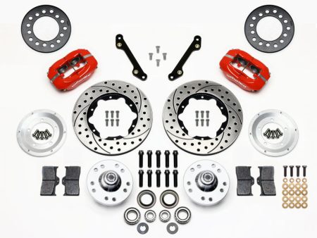 Wilwood Forged Dynalite Front Kit 11.00in Drilled Red 79-81 Camaro Online Sale