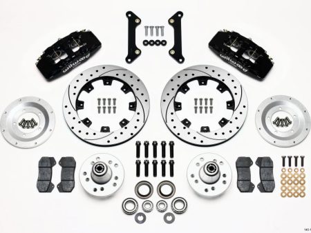 Wilwood Dynapro 6 Front Hub Kit 12.19in Drilled 70-78 Camaro For Discount