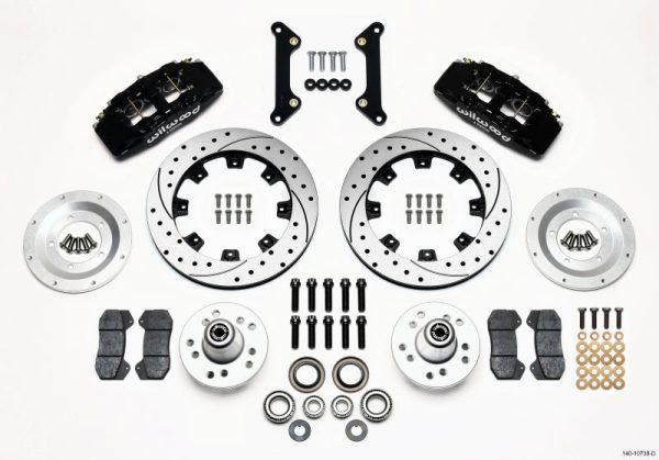 Wilwood Dynapro 6 Front Hub Kit 12.19in Drilled 70-78 Camaro For Discount