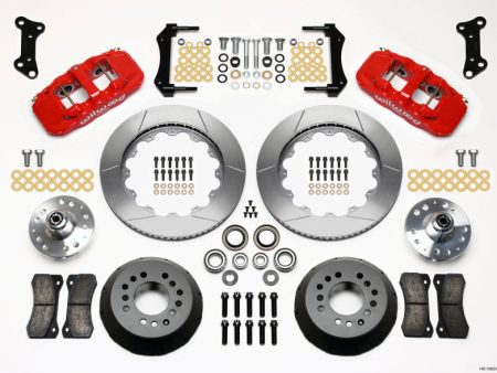 Wilwood AERO6 Front Hub Kit 14.00 Red 67-69 Camaro 64-72 Nova Chevelle Sale