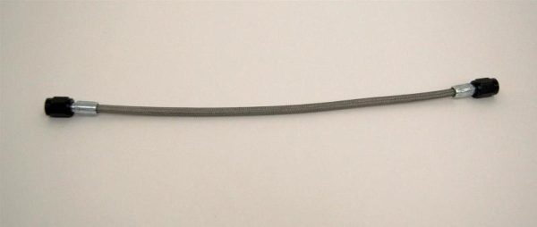 Fragola -2AN Brake Line w  -3AN Black Alum. Nuts 12in Fashion