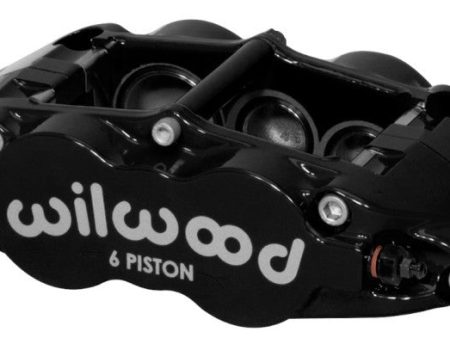 Wilwood Caliper-Narrow Superlite 6R-LH - Black 1.62 1.12 1.12in Pistons 1.10in Disc For Sale