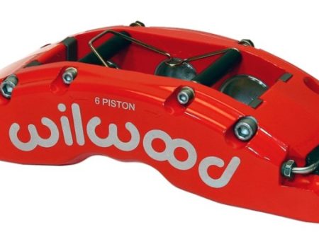 Wilwood Caliper-TC6R-Red 1.75 1.38 1.38in Pistons 1.38in Disc Hot on Sale