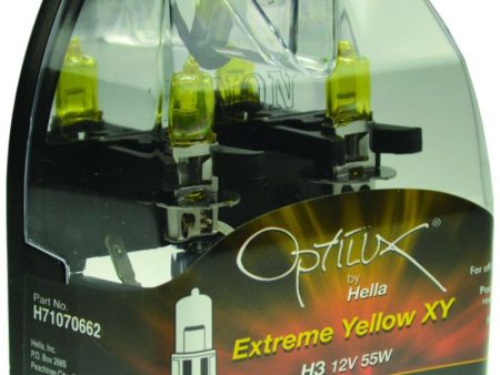 Hella Optilux H3 12V 55W XY Extreme Yellow Bulb Supply